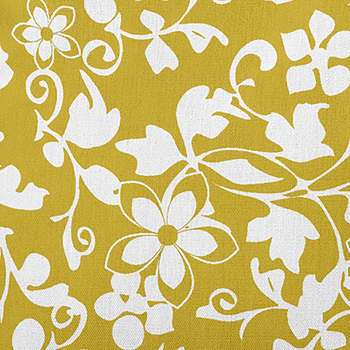 20" x 20" Simply Daisy Evelyn Polyester Indoor/Outdoor Pillow, Mustard Qty 1