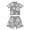 Grey, variant on Mens Short Sleeve T Shirt And Shorts Two Piece Set, Casual Summer Outfit, Comfortable Breathable, Lounge Wear, Sportswear