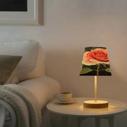 BZSMCE Table Lamp Creative Rose Elegance Pattern Simple Pattern Night Light
