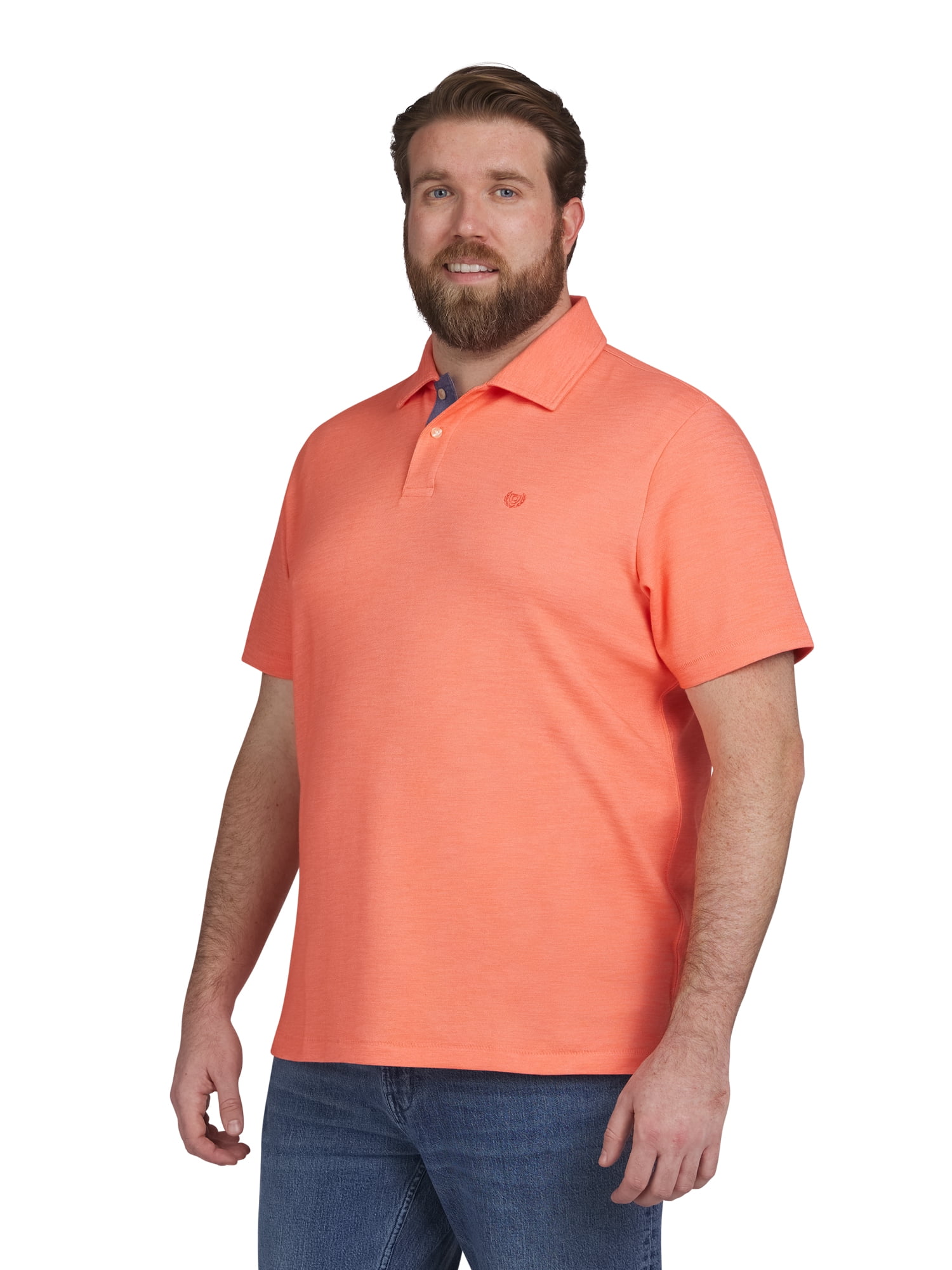 Chaps Men's & Big Men's Seacoast Wash Super Soft Polo Shirt with Short Sleeves, Sizes S-2XL