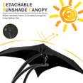 thumbnail image 6 of YRLLENSDAN Outdoor Hanging Chair, Swinging Chair Outdoor Hammock Chairs with Stand Outdoor Pool Furniture Hanging Patio Chair Swings for Outside, Black, 6 of 7