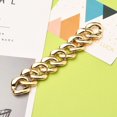 thumbnail image 2 of 1strand Handmade UV Plating Acrylic Curb Chains Twisted Chains Golden Link: 31x29x6mm about 39.37 inch(1m)/strand, 2 of 3