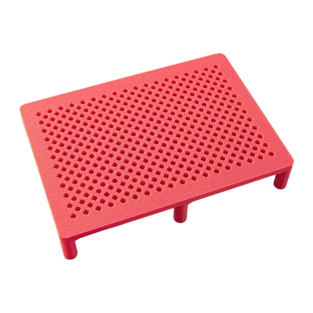 Soporte para pendientes, herramienta compacta para arcilla polimérica, herramienta estable para manualidades con resina. Rosa Rojo