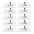 thumbnail image 4 of CIMAXIC 10pcs Furniture Clear Hanger Pads with Screws Non-Trace Hook Kitchen Sticker,2.36"X2.36"X0.79", 4 of 4