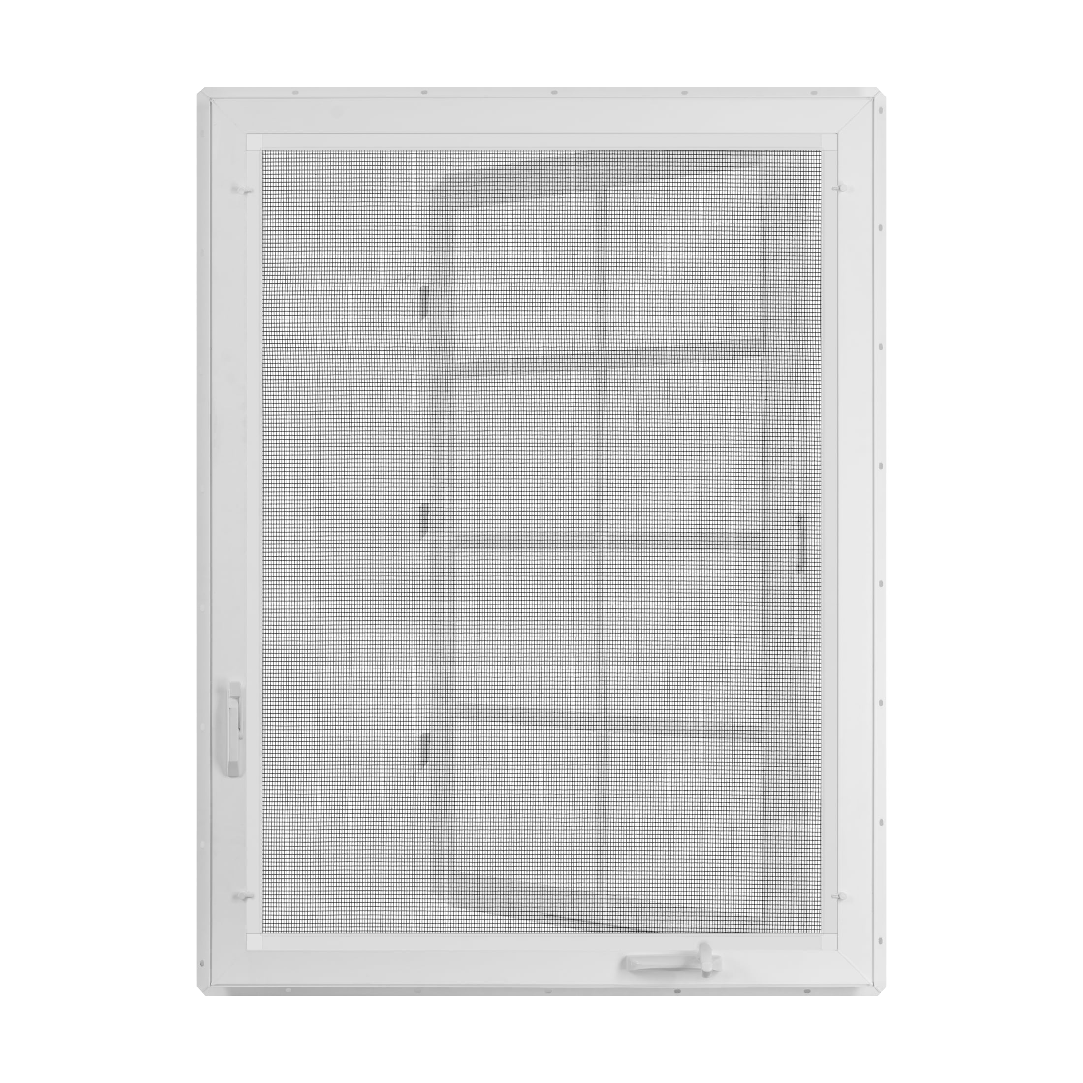 36 in. x 48 in. White Vinyl Double-Pane Insulated Right-Hand Casement Window with SDL Grids and Screen