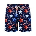 thumbnail image 2 of Summer Clearance Pitauce Mens 4th of July Patriotic Swim Trunks Quick Dry Board Shorts Bathing Suit Casual Summer Beach Shorts with Pockets S-5XL, 2 of 6