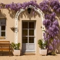 thumbnail image 5 of Cream White Metal Garden Arch - 8 Styles for Climbing Plants Support, Perfect for Weddings and Outdoor Events, Durable and Freely Assembled, 5 of 6