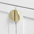 thumbnail image 3 of Gliderite Hardware GlideRite 1.5 inch Semi Circle Drawer Cabinet Knob, 4844-CHPG Pack of 10, 3 of 3