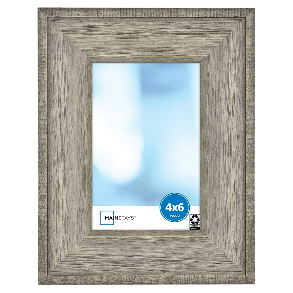 Mainstays 4x6 Gallery Picture Frame, Rustic Wood