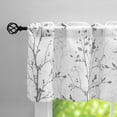 thumbnail image 3 of Tree Branch Printed Curtain Valance, 18 inches Long Window Treatment Valance, Grey Window Valances for Kitchen, Bathroom, Dining Room, Living Room, Bedroom and Kid’s Room,1 Panel, 3 of 5