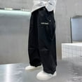 thumbnail image 6 of MKOSPLRT Boys Baggy Cargo Joggers with Pocket 5-16Y Elastic Waist Baggy Wide Leg Pants Solid Casual Outdoor Trousers, 6 of 7