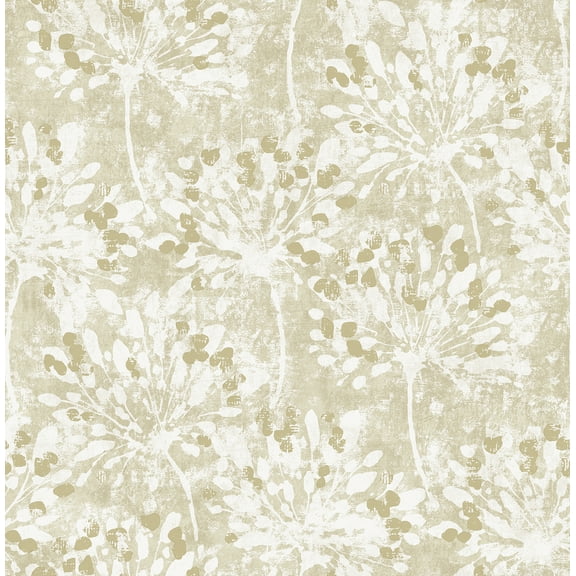 Advantage Dori Gold Painterly Floral Wallpaper