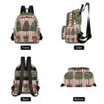 thumbnail image 4 of FORMRS Mini Backpack Purse for Women Quilted Travel Daypack Casual Shoulder Bag, Stripes Trees, 4 of 7