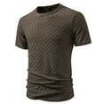 thumbnail image 2 of SOMOWI Mens T Shirt Summer With Embossed Design Daily Wear Vacation Coffee Fall Tops XL, 2 of 4