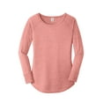 thumbnail image 3 of District Women's Perfect Tri Long Sleeve Tunic Tee Dt132l - Blush Frost - 3XL, 3 of 4