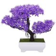 thumbnail image 1 of Bonsái artificial, decoración de plantas falsas, planta en maceta, decoración para el hogar y la Oficina, planta en maceta falsa (cedro púrpura) Sincero Electrónica, 1 of 5