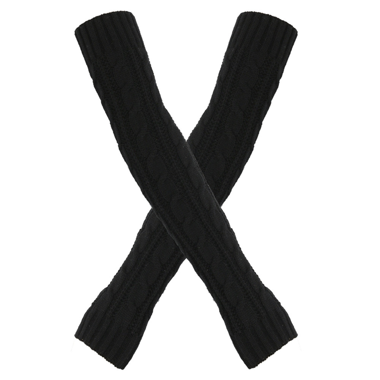 Opaque stripes arm warmer 422-BLACK-NGREEN - Walmart.com
