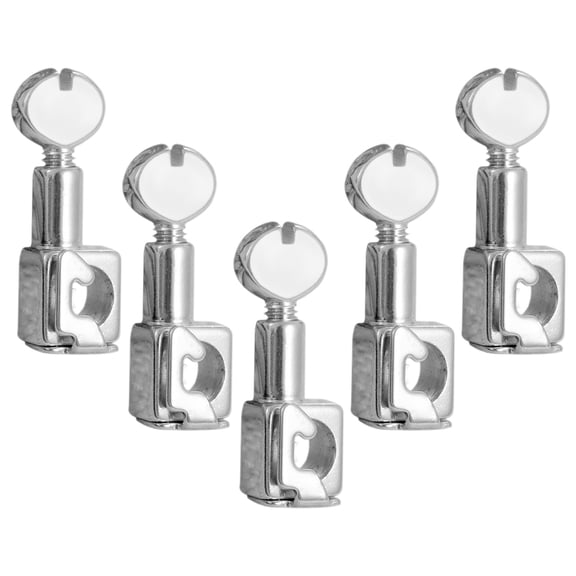 FELTECHELECTR 5Pcs Durable Needle Clamp for Household Sewing Machine Parts Metal Silver