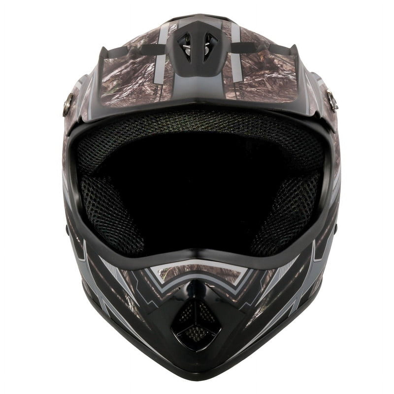 Youth Frenzy Off Road Helmet, Color: Mossy Oak, DOT Approved, Size: Large