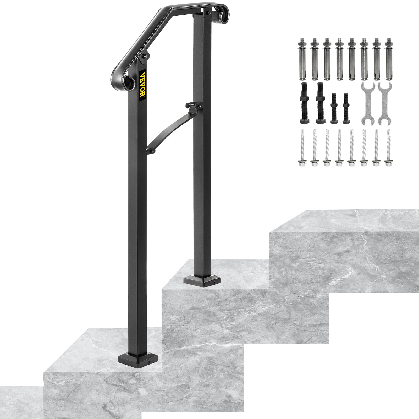 Handrails Building Supplies DIY & Tools VEVOR 40mm Pipe Wrought Iron ...
