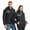 E Black, variant on Idoravan womens winter jackets with hood USB Intelligent Constant Temperature Heated Windproof Size Coat For Men And Women Winter 8 Heated Jacket Coat Black XL