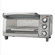 BLACK+DECKER 4Slice Toaster Oven, Easy Controls, Stainless Steel