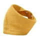 thumbnail image 4 of Babero, paño para eructar, cómodo, triangular, de algodón, agradable para la piel, bandana, babero antibabas, unisex, para bebés, babeo, dentición, ni Amarillo, 4 of 8