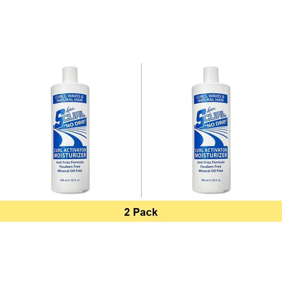Lusters S-Curl No Drip Anti-Frizz Formula Activator and Moisturizer, 32 oz - 2 Pack