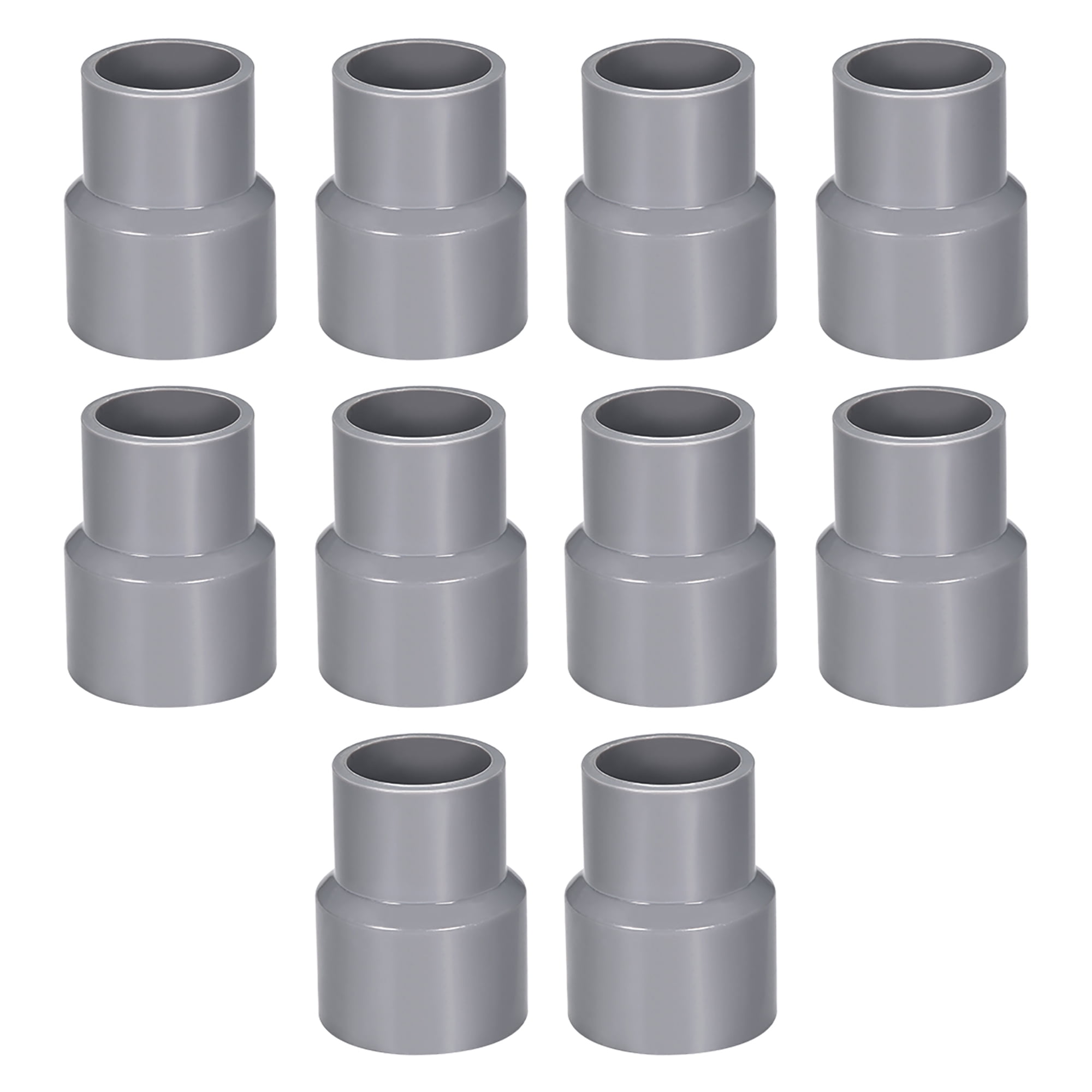 PVC DWV Reducing Coupling Schedule 40 Gray 3 4 inch X 1 inch Socket 10Pcs Walmart