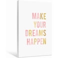 thumbnail image 2 of HFDF Colorfulspirational Quotes Art Print Motivational Words and Saying Kids Canvas Painting Make Your Dreams Happen Nursery Artwork for Classroom Home Decor 12x16inch Framed, 2 of 7