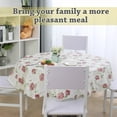 thumbnail image 3 of Piccocasa Home Picnic Round Peony Pattern Oil-proof Tablecloth Table Cloth Cover 60 Inch, 3 of 4