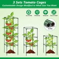 thumbnail image 6 of Homerr Tomato Cage Vegetable Trellis Tomato Cage Height Adjustable Easy to Assemble Vertical Climbing Plants Vegetable Trellis Flowers Plant Support Tomato, 6 of 7