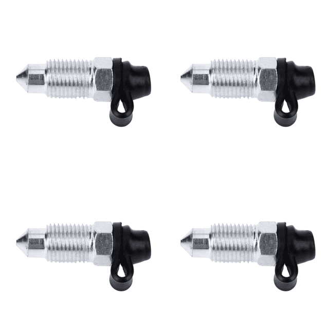 Bomba Freno para Motocicleta Y Coche Pinza Tornillo Purga Pezón (10x1mm Plateado)