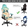 thumbnail image 6 of Xixirimido Gaming Chair Covers with Armrest Covers 4Pcs Stretch Game Computer Office Chair Slipcovers Rotating Armchair Protective Cover, Beach Sea Turtle Starfish, 6 of 8