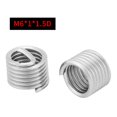 thumbnail image 4 of Walfront Juego de 100 insertos de rosca de alambre M6 de acero inoxidable tipo helicoidal de alambre en espiral para reparación de roscas M6 x 1.0 x 1.5D Khall GS03330, 4 of 6