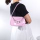 thumbnail image 5 of Vintage mujer mariposa cadena PU axila bolso Casual pequeño bolso (rosa), 5 of 6