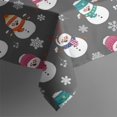 thumbnail image 4 of Gray Christmas Snowman Pattern Rectangle Tablecloth 60"x120",Waterproof Polyester Rectangle Table Cloth, Wipeable Spillproof Polyester Tablecloth for Dining, Camping, Indoor and Outdoor, 4 of 6