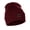 Burgundy, variant on Dog Breeds Cuffed Beanie Winter Knit Hat Skully Cap, Rottweiler, Khaki Beanie