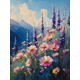 thumbnail image 1 of Qisvanset 12x16 Inch Pastel Wildflower Meadow Canvas Wall Art, Impressionist Spring Landscape Relaxing Home Decor, 1 of 8