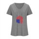 thumbnail image 3 of Fiudx Camisetas para Mujer Camiseta de Cuello Redondo con Estampado Del Día de La Independencia Degradado de Manga Corta para Mujer, 3 of 3