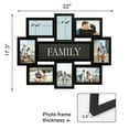thumbnail image 4 of 8 Opening Family Picture Frame Gallery Collage Wall Hanging Photo Frame for 6" x 4" Photo Black, 4 of 6