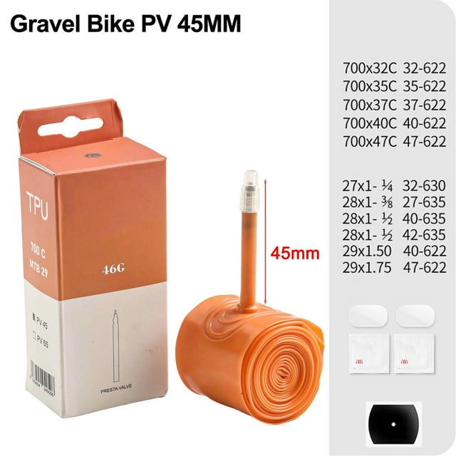 TPU Inner Tube For Road Mountain Gravel Bike Ultralight Inner Tube Replacement 45/65/85mm Valve Cycling Accessories