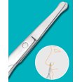 thumbnail image 4 of Recortador de pelo de nariz para cejas, barba, bigote, herramienta de cuidado del cabello de belleza personal redonda multiusos para (Cabeza de seguridad plateada 2), 4 of 5
