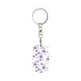 thumbnail image 2 of Uemuo Orchids Flowers Pattern Rectangular Metal Keychain - Durable, Stylish, and Personalized Key Ring for Men and Women,Engraved Keychain,Gift Slim Sturdy Keychain, 2 of 7