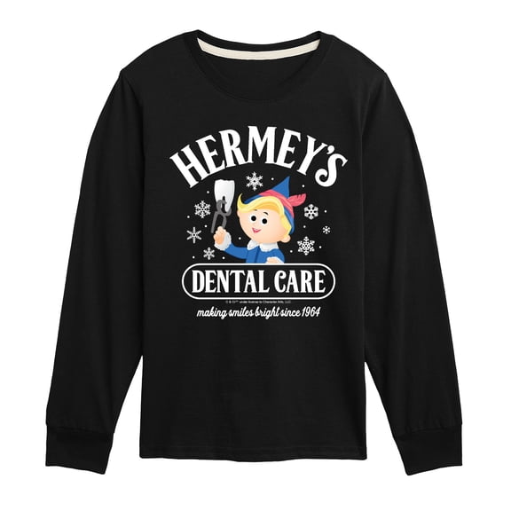 Rudolph - Hermeys Dental Care - Youth Long Sleeve Graphic T-Shirt