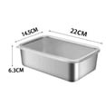 thumbnail image 5 of YFind Square Stainless Steel Food Container W/Lid Airtight Bento Lunch Box Stackable insulated Lunch Food Container Leakproof, 5 of 10