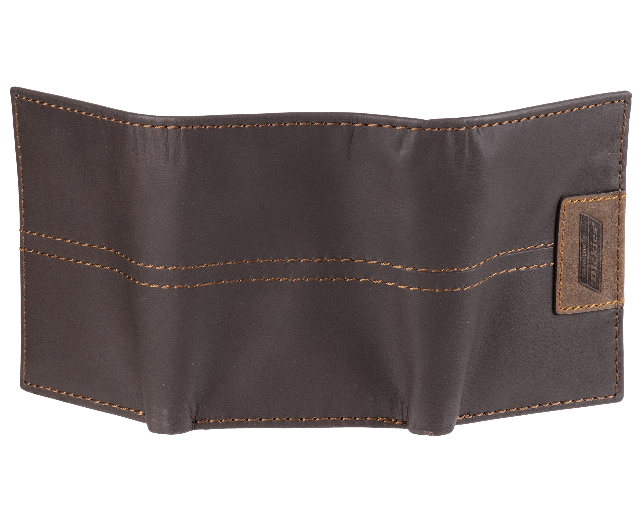 Genuine Dickies Men's Trifold Wallet with RFID Blocking, Brown photo 3