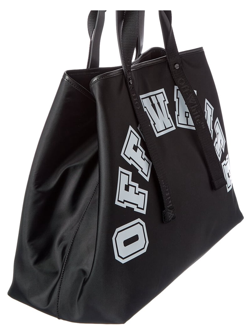 Off-White™ East West Large Leather-Trim Tote, Black - Walmart.com