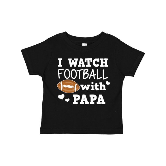 Inktastic I Watch Football with My Papa Boys Toddler T-Shirt