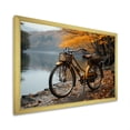 thumbnail image 4 of Designart "Golden Bicycle Expedition" Bicycle Picture Framed Canvas Wall Art, 4 of 5